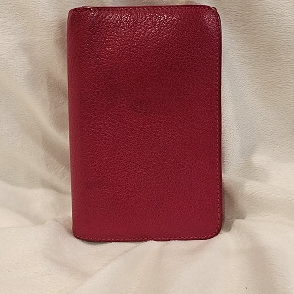 Authentic Miu Miu Hot Pink Goat Skin Madras Flap Wallet - Picture 3 of 14